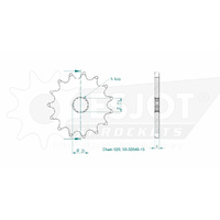 Esjot Front Sprocket 15T for Gas Gas MC 125 2003-2009