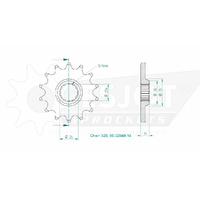 Esjot Front Sprocket 14T for Husqvarna SM 450 R 2003-2007
