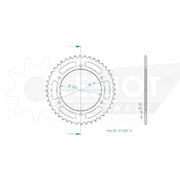 Esjot Rear Sprocket 44T for BMW G 310 GS 2017-2023