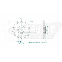 Esjot Front Sprocket 14T for KTM 400 LC4-E LSE 1997-1998