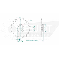 Esjot Front Sprocket 17T for KTM 620 EGS-E Adventure Rallye 1994