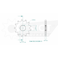 Esjot Front Sprocket 13T for Aprilia AF1  125 Sintesi 1989