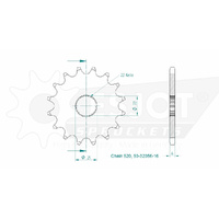 Esjot Front Sprocket 16T for Aprilia RX 125 1990-1993
