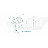 Esjot Front Sprocket 13T for Honda CRM 125 R - JD159 1991-1996