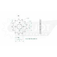 Esjot Front Sprocket 13T 50-32064-13