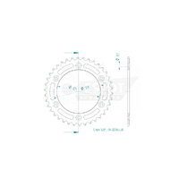 Esjot Rear Sprocket 38T for KTM 300 XC-W TPI 2019-2021