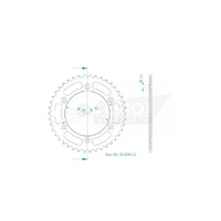 Esjot Rear Sprocket 42T for KTM 250 SX-F 2020-2025
