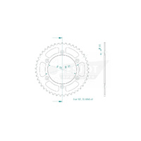 Esjot Rear Sprocket 45T for KTM 500 MX 1987-1990