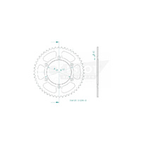 Esjot Rear Sprocket 50T for KTM 250 EGS  1996