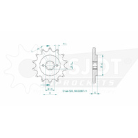 Esjot Front Sprocket 14T for Cagiva Aletta Oro 125 1985-1987