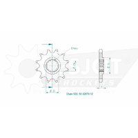 Esjot Front Sprocket 12T for Kawasaki KLE 250 2017-2020