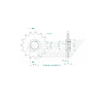 Esjot Front Sprocket 15T for Kawasaki KDX 250 C 1983-1985