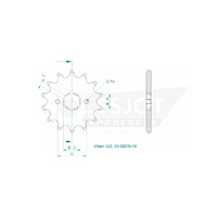 Esjot Front Sprocket 14T for Honda TRX 250 X 1987-1988