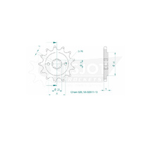 Esjot Front Sprocket 13T for Hyosung GV 250 i Aquila 2008-2009