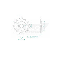 Esjot Front Sprocket 15T for Hyosung GT 250 EFI 2010-2016