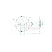 Esjot Front Sprocket 16T 50-32078-16