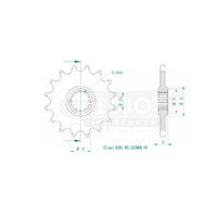Esjot Front Sprocket 16T 50-32085-16