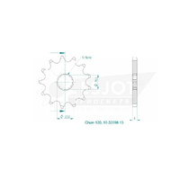 Esjot Front Sprocket 13T for Suzuki GSX-R 250 R  1987