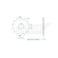 Esjot Front Sprocket 14T for Suzuki GSX-R 250 R  1989