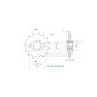 Esjot Front Sprocket 15T for Ducati 900 Monster 1993-1999