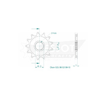 Esjot Front Sprocket 13T for Yamaha WR 250 R 2008-2020
