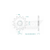 Esjot Front Sprocket 14T for Yamaha YZ 125 X 2020-2025