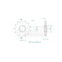 Esjot Front Sprocket 13T 50-32112-13