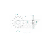 Esjot Front Sprocket 14T 50-32112-14