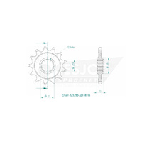 Esjot Front Sprocket 13T for Husaberg MC 600 1995