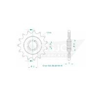 Esjot Front Sprocket 15T for Husaberg MC 600 2003