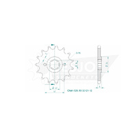 Esjot Front Sprocket 15T for Suzuki RM 500 1983-1985