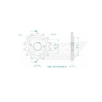 Esjot Front Sprocket 14T for Suzuki LT-R 450 Quad Racer 2006-2011