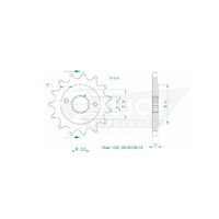 Esjot Front Sprocket 15T 50-32122-15