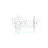 Esjot Front Sprocket 15T 50-32124-15