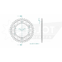 Esjot Rear Sprocket 41T for KTM 790 Duke 2018-2023