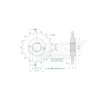 Esjot Front Sprocket 17T 50-32132-17