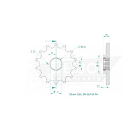 Esjot Front Sprocket 14T for Yamaha TT-R 250 1994-2011