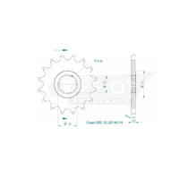 Esjot Front Sprocket 16T for Yamaha YFZ 450 R 2009-2024