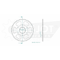 Esjot Rear Sprocket 45T for KTM RC 390 2014-2024