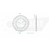 Esjot Rear Sprocket 38T for Honda CBR 500 R ABS 2013-2021