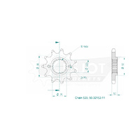 Esjot Front Sprocket 11T for Beta RR 350 2011-2014