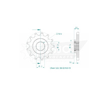 Esjot Front Sprocket 13T for Yamaha YFM 250 R Raptor 2008