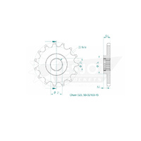 Esjot Front Sprocket 15T 50-32160-15