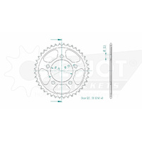 Esjot Rear Sprocket 40T for Honda CB 500 Hornet ABS 2024
