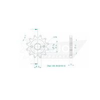 Esjot Front Sprocket 12T 50-32166-12