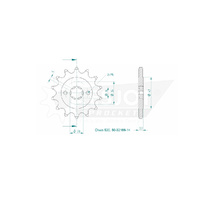 Esjot Front Sprocket 14T for KTM 200 Duke 2012-2024