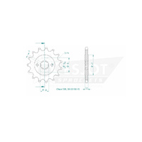 Esjot Front Sprocket 15T 50-32166-15