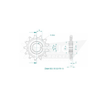 Esjot Front Sprocket 13T for Sherco 450 i-R 2014