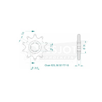 Esjot Front Sprocket 10T for Sherco 2.5 Trial 250 2007-2008