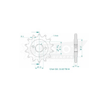Esjot Front Sprocket 14T for KTM 390 Duke 2013-2024